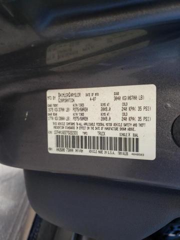 Photo 10 from auction – 2007 DODGE RAM 1500 S with VIN 1D7HA18227S222331