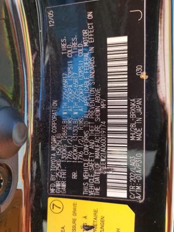 Photo 10 from auction – 2006 TOYOTA HIGHLANDER with VIN JTEEW21A060019174