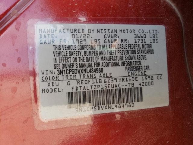 Photo 10 from auction – 2022 NISSAN KICKS S with VIN 3N1CP5DVXNL484980
