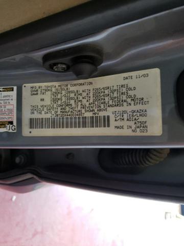 Photo 10 from auction – 2004 LEXUS GX 470 with VIN JTJBT20X440034857
