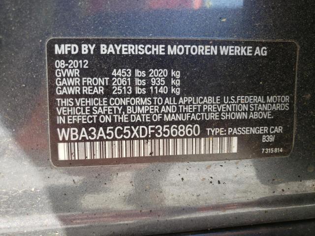Photo 10 from auction – 2013 BMW 328 I with VIN WBA3A5C5XDF356860