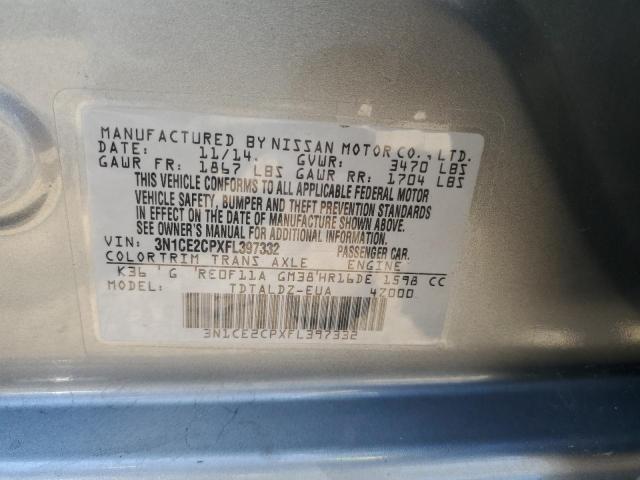 Photo 10 from auction – 2015 NISSAN VERSA NOTE with VIN 3N1CE2CPXFL397332