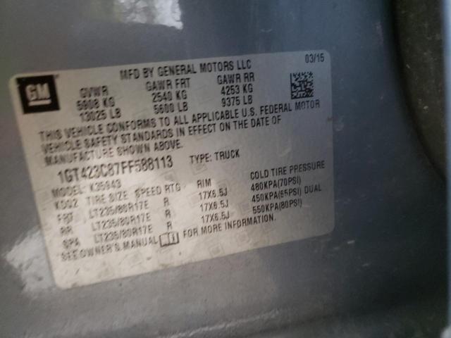 Photo 10 from auction – 2015 GMC SIERRA K35 with VIN 1GT423C87FF588113