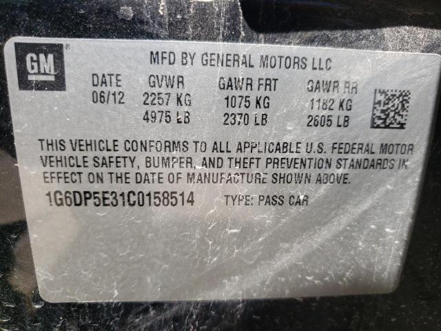 Photo 10 from auction – 2012 CADILLAC CTS PREMIU with VIN 1G6DP5E31C0158514
