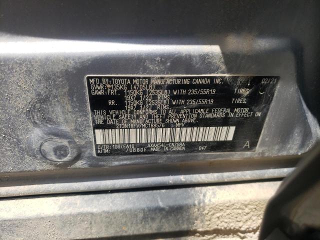 Photo 10 from auction – 2021 TOYOTA RAV4 LIMIT with VIN 2T3N1RFV7MC188576