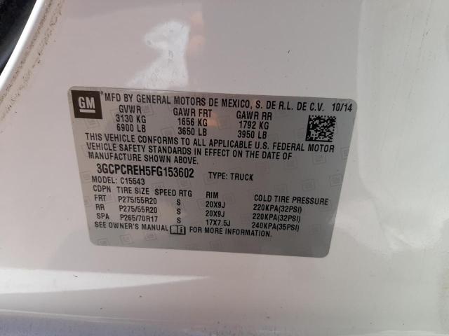 Photo 10 from auction – 2015 CHEVROLET SILVERADO with VIN 3GCPCREH5FG153602