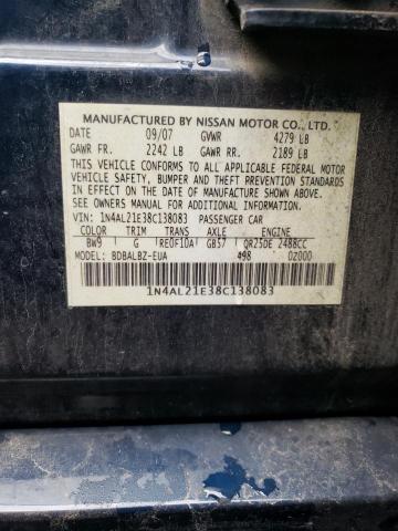 Photo 10 from auction – 2008 NISSAN ALTIMA 2.5 with VIN 1N4AL21E38C138083
