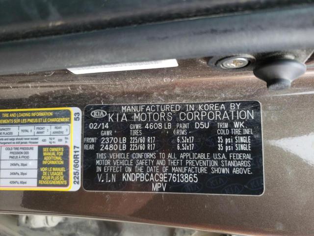 Photo 10 from auction – 2014 KIA SPORTAGE L with VIN KNDPBCAC9E7613865