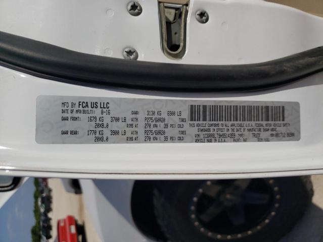 Photo 10 from auction – 2017 RAM 1500 SLT with VIN 1C6RR6LT9HS514359