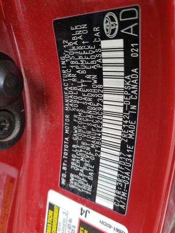 Photo 10 from auction – 2013 TOYOTA COROLLA BA with VIN 2T1BU4EE2DC973028