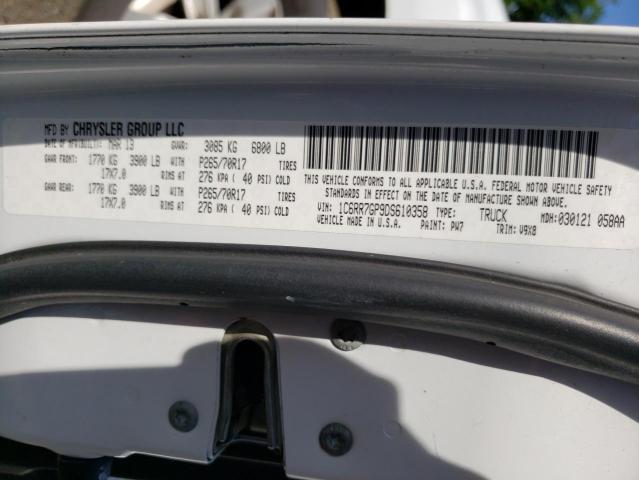 Photo 10 from auction – 2013 RAM 1500 SLT with VIN 1C6RR7GP9DS610358