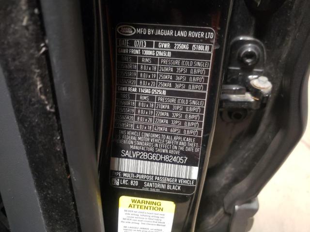 Photo 10 from auction – 2013 LAND ROVER RANGE ROVE with VIN SALVP2BG6DH824057