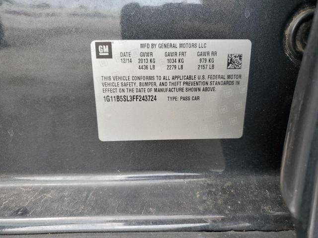 Photo 10 from auction – 2015 CHEVROLET MALIBU LS with VIN 1G11B5SL3FF243724