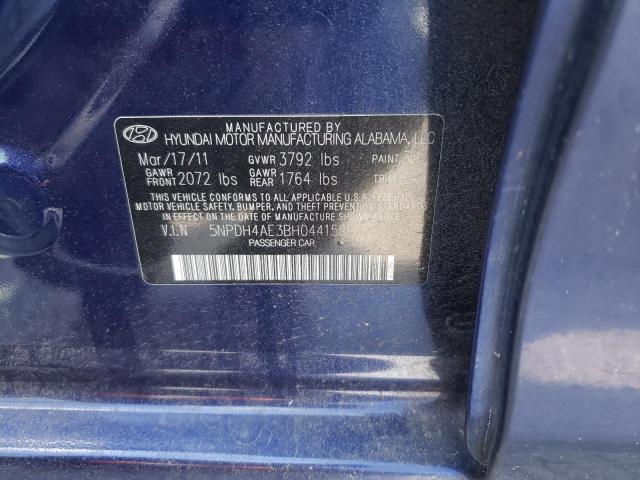 Photo 10 from auction – 2011 HYUNDAI ELANTRA GL with VIN 5NPDH4AE3BH044155