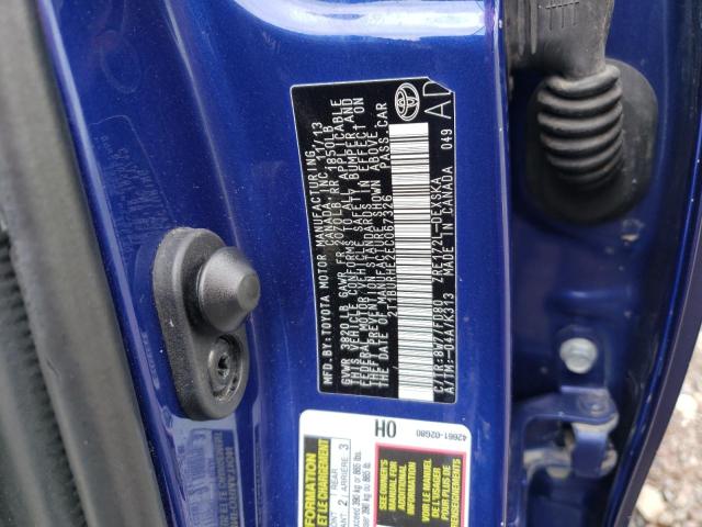 Photo 10 from auction – 2014 TOYOTA COROLLA L with VIN 2T1BURHE2EC067326