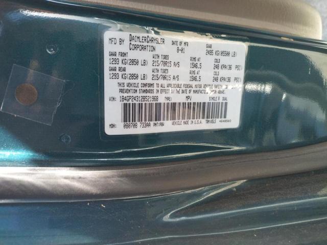 Photo 10 from auction – 2002 DODGE GRAND CARA with VIN 1B4GP24312B521968