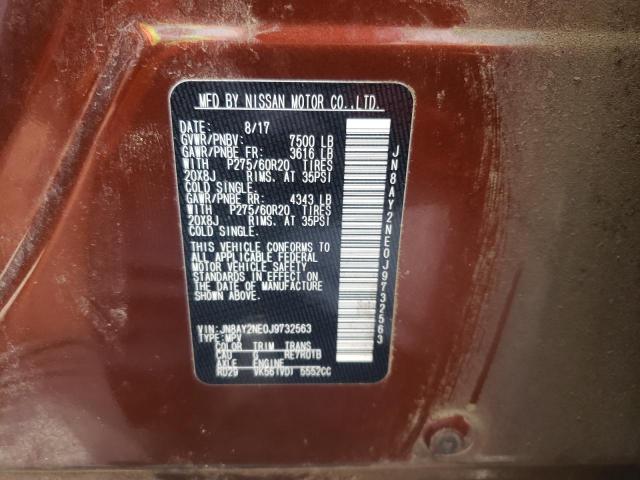 Photo 10 from auction – 2018 NISSAN ARMADA PLA with VIN JN8AY2NE0J9732563