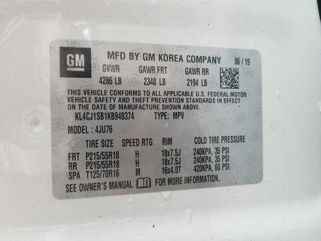 Photo 10 from auction – 2019 BUICK ENCORE SPO with VIN KL4CJ1SB1KB948374