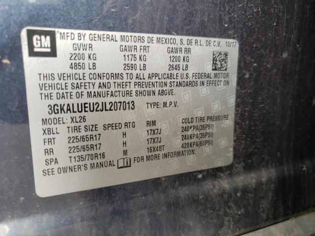 Photo 10 from auction – 2018 GMC TERRAIN SL with VIN 3GKALUEU2JL207013