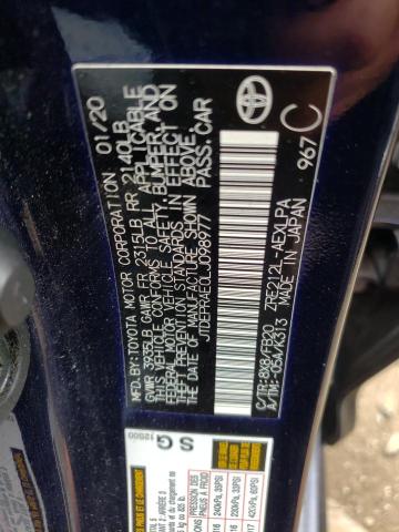 Photo 10 from auction – 2020 TOYOTA COROLLA LE with VIN JTDEPRAE0LJ098977