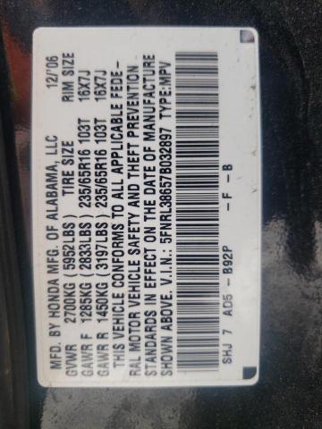 Photo 10 from auction – 2007 HONDA ODYSSEY EX with VIN 5FNRL38657B032897