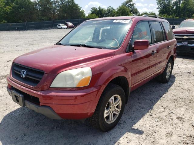 Photo 2 from auction – 2003 HONDA PILOT EXL with VIN 2HKYF18663H515687