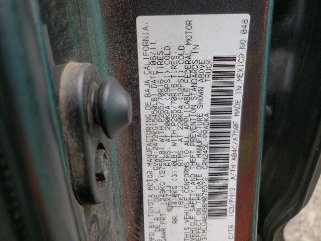 Photo 10 from auction – 2011 TOYOTA TACOMA DOU with VIN 3TMLU4EN9BM076572