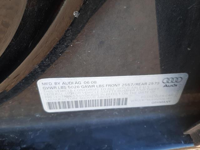 Photo 10 from auction – 2009 AUDI A4 3.2 QUA with VIN WAULK78K99N006141