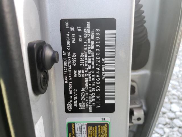 Photo 10 from auction – 2013 KIA OPTIMA LX with VIN 5XXGM4A72DG091038