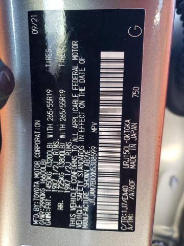 Photo 10 from auction – 2022 LEXUS GX 460 with VIN JTJAM7BXXN5308599