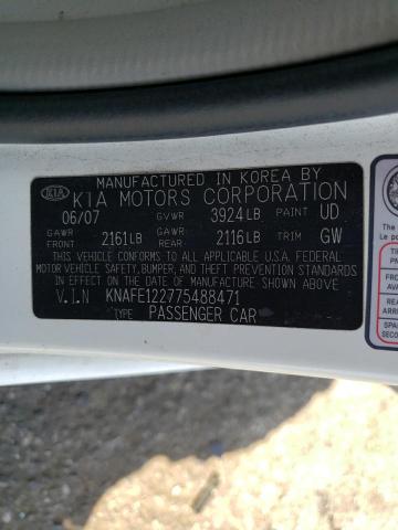 Photo 10 from auction – 2007 KIA SPECTRA EX with VIN KNAFE122775488471