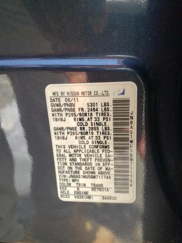 Photo 10 from auction – 2011 INFINITI FX35 with VIN JN8AS1MU5BM711744