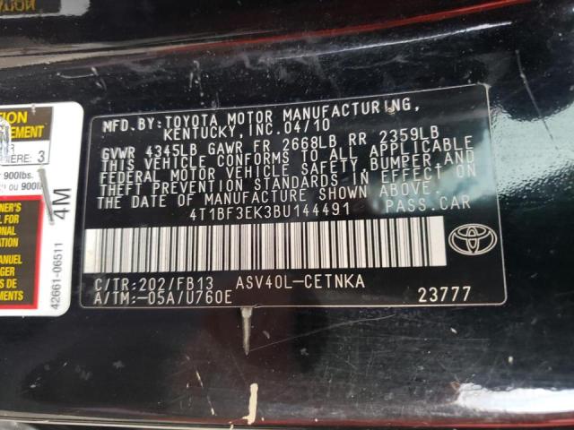 Foto 10 de la subasta – 2011 TOYOTA CAMRY BASE con VIN 4T1BF3EK3BU144491