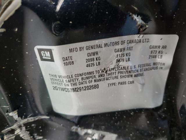 Photo 10 from auction – 2009 CHEVROLET IMPALA 2LT with VIN 2G1WC57M291202680