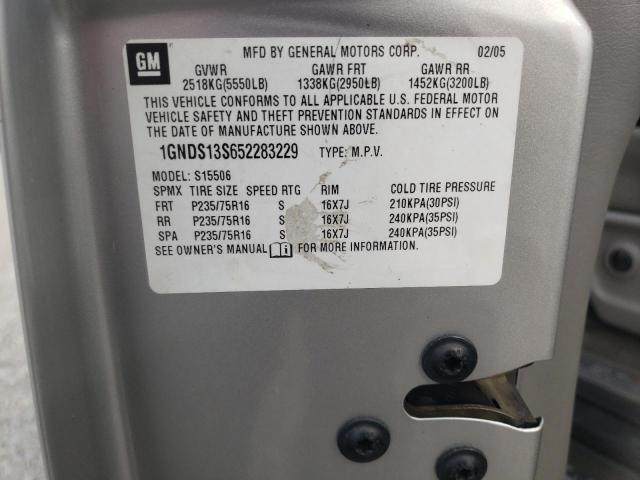 Photo 10 from auction – 2005 CHEVROLET TRAILBLAZE with VIN 1GNDS13S652283229