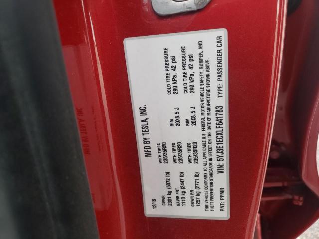 Photo 10 from auction – 2020 TESLA MODEL 3 with VIN 5YJ3E1ECXLF641783