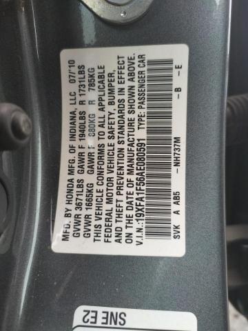 Photo 10 from auction – 2010 HONDA CIVIC LX with VIN 19XFA1F56AE080591