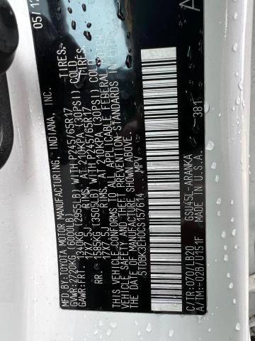 Photo 10 from auction – 2012 TOYOTA HIGHLANDER with VIN 5TDBK3EH0CS157614