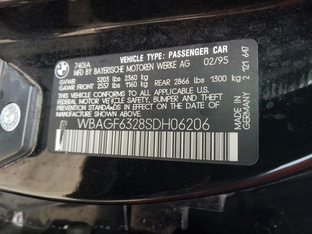 Photo 10 from auction – 1995 BMW 740 I AUTO with VIN WBAGF6328SDH06206