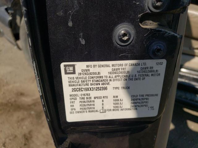 Photo 10 from auction – 2003 CHEVROLET SILVERADO with VIN 2GCEC19XX31252396