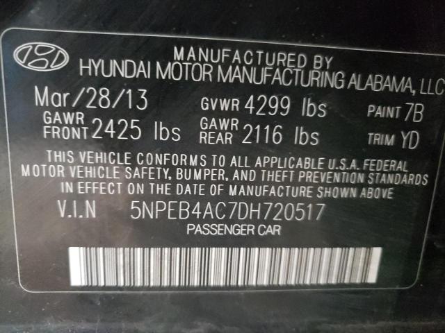 Photo 10 from auction – 2013 HYUNDAI SONATA with VIN 5NPEB4AC7DH720517