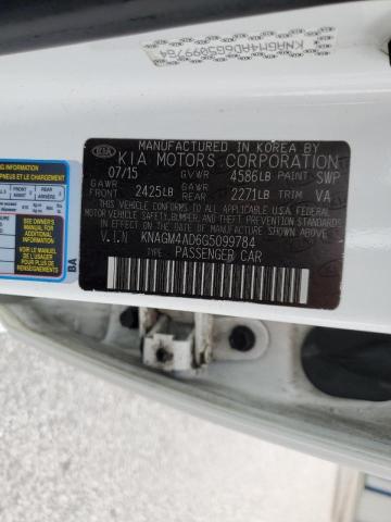 Photo 10 from auction – 2016 KIA OPTIMA HYB with VIN KNAGM4AD6G5099784