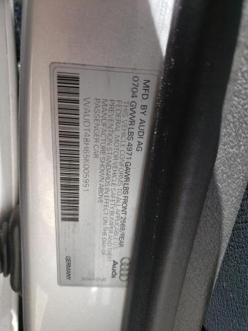 Photo 10 from auction – 2005 AUDI A4 QUATTRO with VIN WAUDT48H65K005951