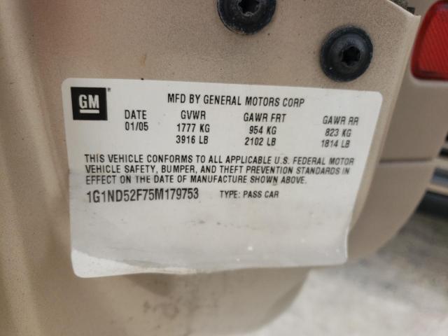 Photo 10 from auction – 2005 CHEVROLET CLASSIC with VIN 1G1ND52F75M179753