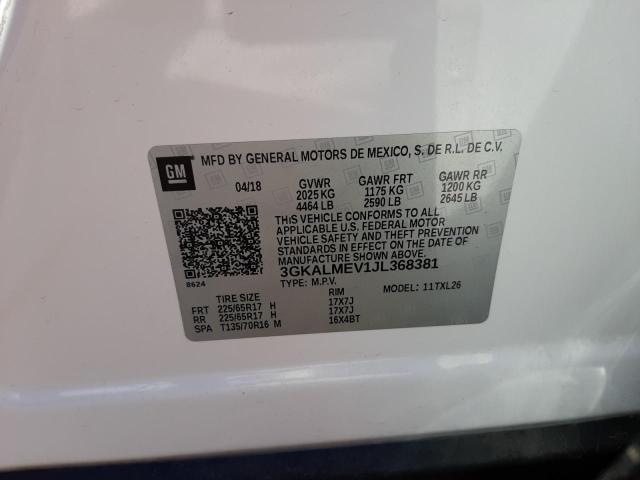 Photo 10 from auction – 2018 GMC TERRAIN SL with VIN 3GKALMEV1JL368381