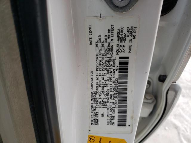 Photo 10 from auction – 2002 LEXUS RX 300 with VIN JTJHF10U920257023