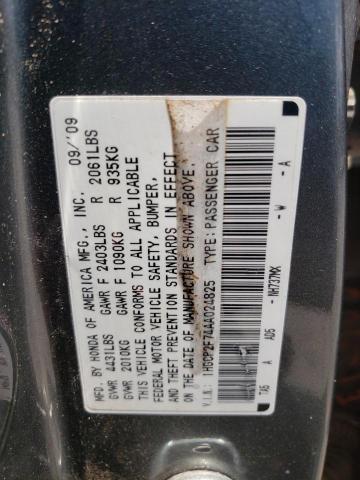 Photo 10 from auction – 2010 HONDA ACCORD EX with VIN 1HGCP2F74AA024825