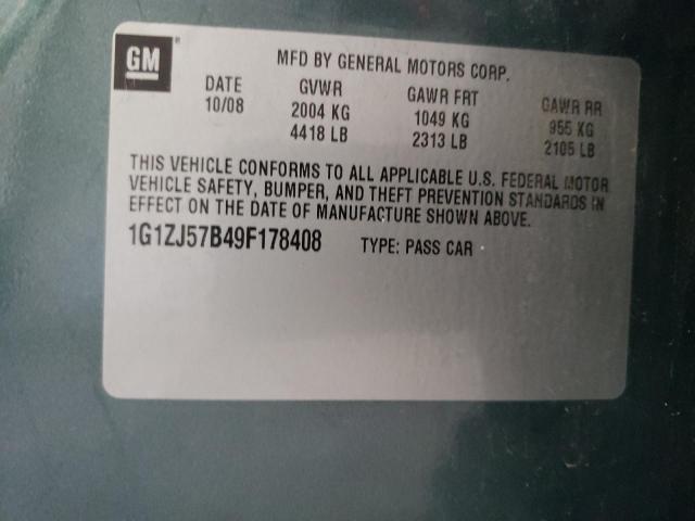 Photo 10 from auction – 2009 CHEVROLET MALIBU 2LT with VIN 1G1ZJ57B49F178408
