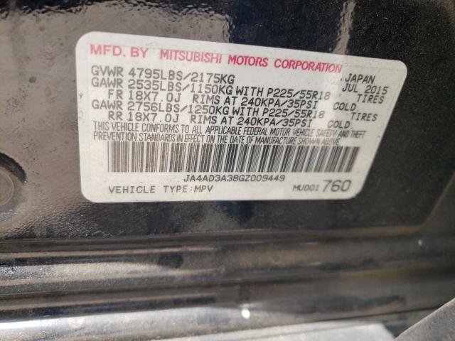 Photo 10 from auction – 2016 MITSUBISHI OUTLANDER with VIN JA4AD3A38GZ009449