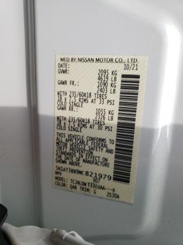 Photo 10 from auction – 2021 NISSAN ROGUE SV with VIN 5N1AT3BB9MC821979